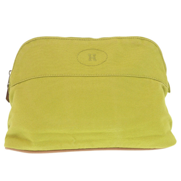Hermes Hermès Bolide 25mm Canvas Yellow Pouch Bag 0157